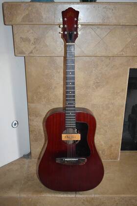69159 Guild Vintage Dean Mark Pro Mahogany Classical Acoustic Guitar As Is