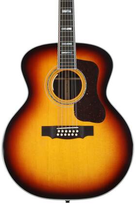 99-744-0320 Guild F-512e Jumbo 12-string Acoustic-electric Guitar - Antique Sunburst