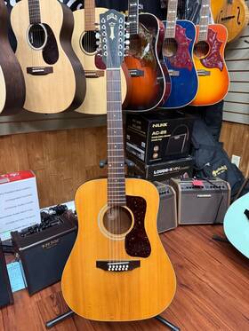 Guild D212nt 12- String Dreadnought Acoustic Guitar 1982 Westerly Ri Usa With Case