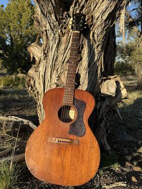 Guild-m30 Guild Vintage M-30 Ghost Label Acoustic Guitar With Original Case-rare