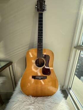61118 Guild Guitars Vintage D-40 Std. 1971 Dreadnought Acoustic Guitar Mahogany Nat. Gloss