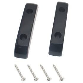 L-thumb-rest-bl-2 Hajxzh 2 Pcs Thumb Rest Plastic Bass Finger Black Musical Instrument Accessorie