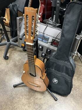 Harmonia T-10ew-2 Puerto Rican Cuatro Model Small 10 String Guitar V.good With Bag