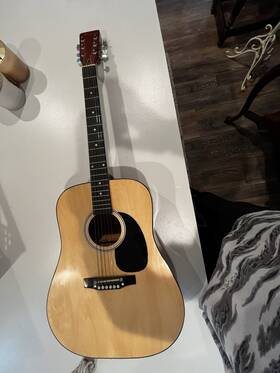 41ak670010 Harmony Vintage Authentic Acoustic Guitar Model # Excellent Conditio