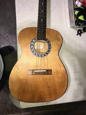 H6390 Harmony Usa Made Grand Concert Acoustic Guitar