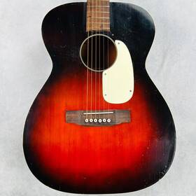 Harmony H8344 Flat Top Acoustic 1960s - Red Sunburst