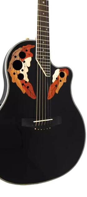 Sp-721ceq Haze Sp-721ceq/mbk Round Back Semi-acoustic Guitar Broken For Parts Of To Repair Bag Tuner