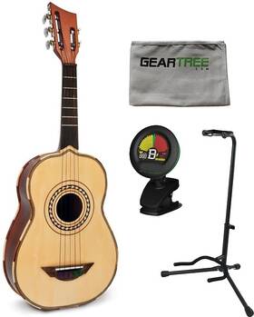 Hohner 634715715012 H. Jimenez El Quetzal Lv2 Vihuela 5-string Acoustic With Gig Bag Tuner Stand An