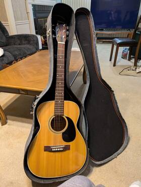 Hg07 Hohner Vintage Acoustic Korea Mik Guitar