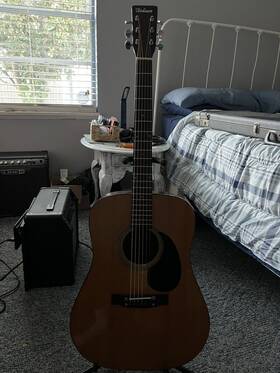 Hgk599 Hohner Acoustic Guitar - 1980s