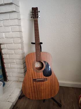 Hw-800 Hohner Acoustic Guitar Used