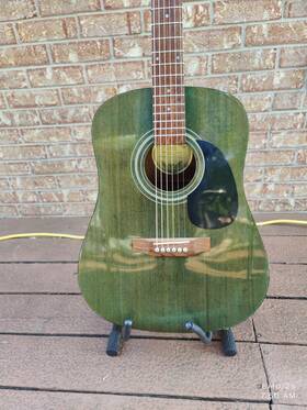 H250tl Hondo Vintage Acoustic Guitar
