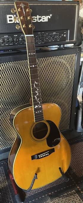 H38hs Hondo Acoustic Vintage Guitar