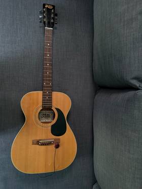 H-150 Hondo X7564 Rare Vintage Acoustic Dreadnought 70s Guitar Great Shape And Sound