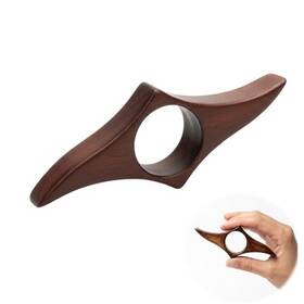 Qsc251204 Houlishu Handcrafted Natural Walnut Book Opener Thumb Clip A Small - 0.78 Inches