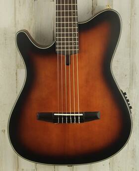 215b03pw250702715 Ibanez Demo Frh10n Thinline Nylon Left Handed - Brown Sunburst 715