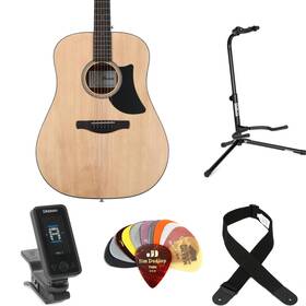 Aad50lgesbn Ibanez Aad50 Advanced Acoustic Guitar Essentials Bundle - Natural