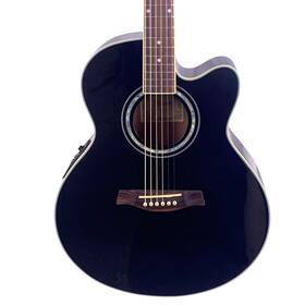 Ael10e Ibanez Cutaway Acoustic-electric Guitar Gloss Black Used