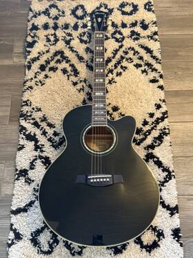 Ael30se-bk Ibanez New Electric Acoustic Black Guitar With Fishman Mint Condition