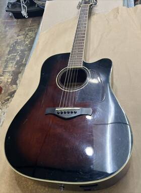 Aw300ece-dvs Ibanez Artwood Series Acoustic Guitar Well Used