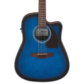 Pf50ceobh Ibanez Acoustic Electric Guitar - Open Core Transparent Blue Sunburst