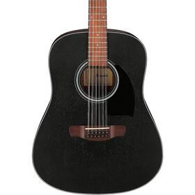 Pf5412wkh Ibanez Pf5412 12-string Dreadnought Acoustic Guitar - Weathered Black