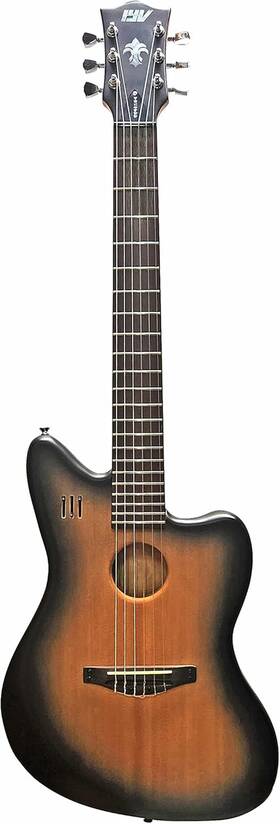 Ijc-300 Iyv 6 String Hollow Body Semi Acoustic Guitar Natural Right
