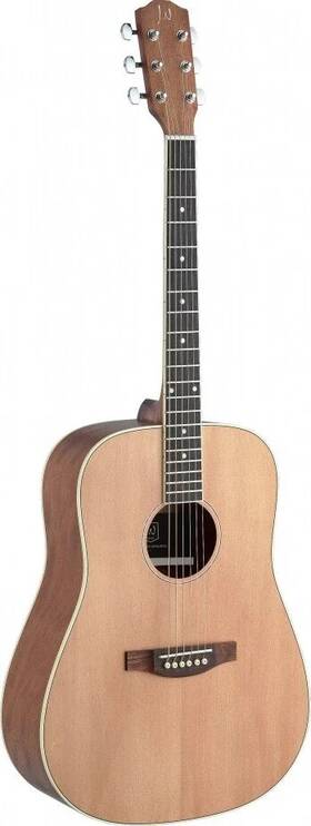J.n Guitars 882030209567 Asyla Series 4/4 Dreadnought Acoustic Guitar With Solid Spruce Top