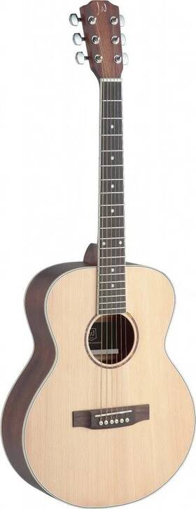 J.n Guitars 882030213854 Asyla Series Mini Auditorium Acoustic Travel Guitar With Solid Spruce Top