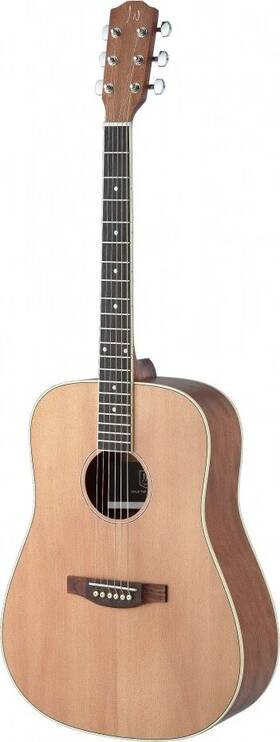 J.n Guitars 882030224843 Asyla Series 4/4 Dreadnought Acoustic Guitar With Solid Spruce Top Left-hand