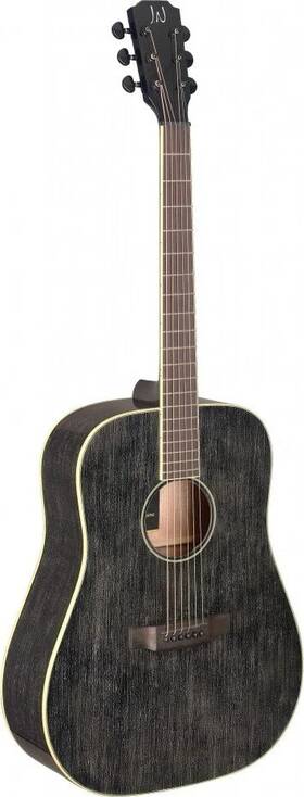 J.n Guitars 882030243059 Acoustic Dreadnought Guitar With Solid Top Yakisugi Series