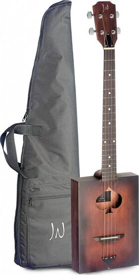 Cask-firkin-1 J.n Guitars Acoustic Cigar Box Guitar With 4 Strings Spruce Top Cask Series