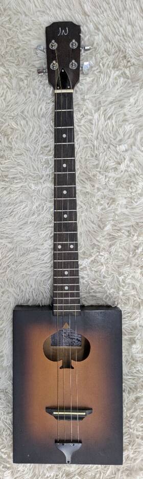 James Neligan 282030241589 4 String Cigar Box Style Acoustic Guitar With Gig Bag Model Cask Firkin - Used