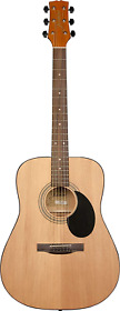 Jasmine S35 Acoustic Guitar Natural Bundle With Gig Bag Strings Tuner