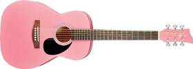 Jj43-pk-a Jay Turser Jay-jr Series 3/4 Size Dreadnought Acoustic Guitar. Pink