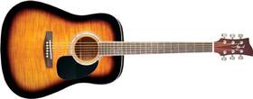 Jj45f-tsb-a Jay Turser Jay-j 45f Series Dreadnought Acoustic Guitar. Tobacco