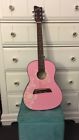 Jg100pink Johnson Pink And Black Acoustic Guitar