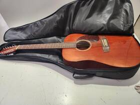 Jg-d10-12n Johnson Guitars 12-string Acoustic Guitar Natural Good Condit P22017410