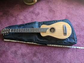 Jg-tr1 Johnson Guitars Travel Guitar Brand New Ultra Light Strings And Soft Bag