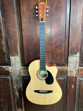 Jg-100-c Johnson Jg-100 Full Size Folk-concert Steel String Cutaway Acoustic Guitar