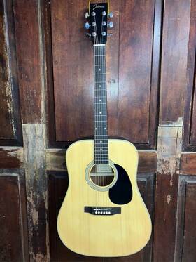 Jg-645 Johnson Solid Top Dreadnought Steel String Mahogany Acoustic Guitar