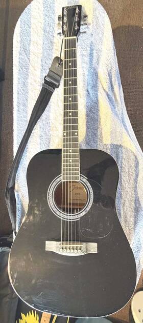 Jg610 Johnson Acoustic Guitar Plays And Sounds Good Prosetup Soft Case