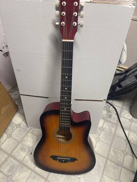 Joy-jg-38c Joymusic 6 String 38 Inch Cutaway Acoustic Guitar