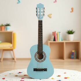 Jutoop Jt-69196556 30 Inch Kids Beginner Acoustic Guitar Set - Junior Tuner Steel String Capo Sky-blue