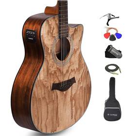 Kadence 904366707738 Electric Acoustic Guitar Ash Wood - Semi With Pickup