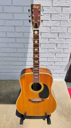 Kf-940 Kasuga Model Acoustic Guitar With Hsc -ll