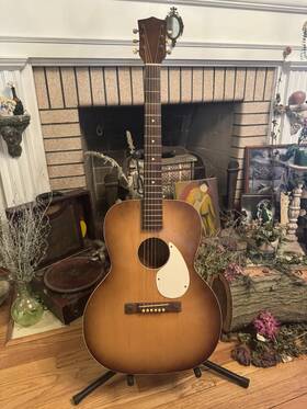 Kay/airline L2575 Vtg 1960s Acoustic Guitar With Bolt On Neck All Original