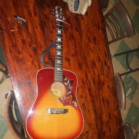 Kay K590 Dreadnought 6-string Acoustic Guitar Sunburst Right-handed
