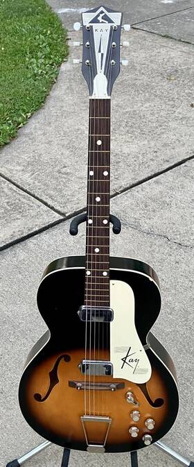 K6535 Kay Archtop Acoustic Electric Guitar Without Riginal Chipboard Case