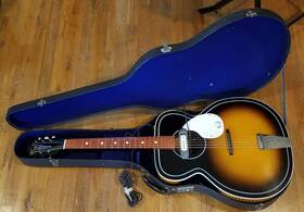 K8165 Kay Jumbo Flattop-rare Tobacco Burst - Dearmond Hard Case Excellent